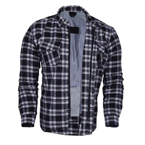 Camisa a Cuadros de Manga Larga para Hombre, Color Amarillo y Azul Marino, de Algodón, Estilo Casual para Motocicleta, Personalizable, Venta al Por Mayor - Product Image 2