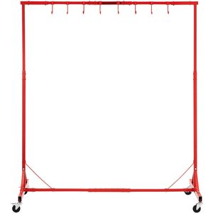 Supporto per Verniciatura Auto Regolabile in Altezza 1500-2000 mm con 8 Ganci, Capacità 30 kg, Rastrelliera per Asciugatura 4 - Product Image 1