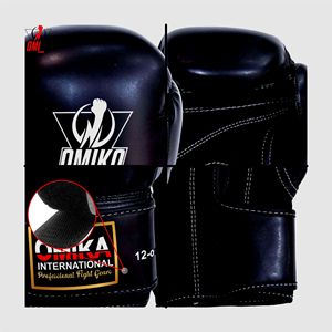 OMIKA Custom OEM Training Lightweight Full Finger Boxing Gloves Premium Leather Adjustable Wrist Strap Breathable Unisex - Product Image 3