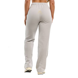 Pantalon de jogging évasé personnalisé pour filles 2026, coupe et couture, 65 % coton 35 % polyester, effet vieilli - Product Image 3