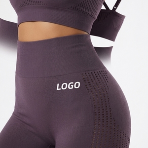 Women's Seamless Breathable Crisscross Straps Scoop Neck Comfortable <b>Pilates</b> Workout Set Soft Touch Crop Top High Waist <b>Yoga</b> - Product Image 6