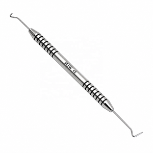 Explorador dental de doble punta de acero inoxidable 2A Pigtail Explorer, instrumento de examen y diagnóstico dental, certificado CE e ISO - Product Image 2