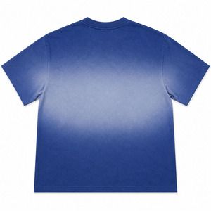 T-shirt court personnalisé 100 % coton flanelle 250 g/m² avec strass, délavé à l'acide, effet soleil, sérigraphie, épaules tombantes, coupe ample pour homme - Product Image 2