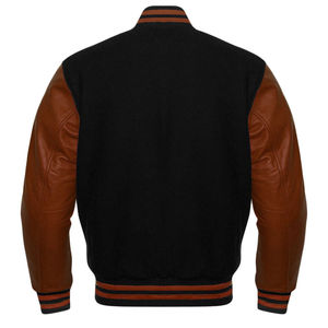 Chaqueta Varsity de Alta Calidad para Hombre, Personalizada, de Color Sólido, Mangas Largas, Transpirable y al por Mayor a un Precio Económico - Product Image 4