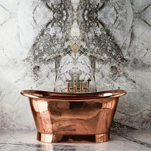 Bañera de Cobre de Diseño Artesanal, Bañera Independiente de Lujo para Decoración de Baños de Alta Gama, Bañera para Hotel y Hogar - Product Image 2