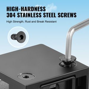 40 supports de garde-corps carrés en verre trempé de 0,31 à 0,47 pouces, pince de fixation en acier inoxydable 304 pour verre - Product Image 6