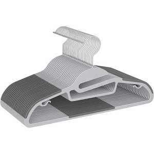 Confezione da 50 Appendiabiti in Plastica Antiscivolo, Spessore 0,2 Pollici, Gancio Girevole a 360 Gradi, Salvaspazio, Organizzatore per Camera da Letto - Product Image 2