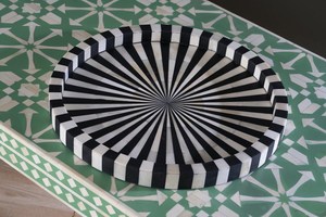 Plateau de service de luxe en os incrusté, fait main, décoratif, pour le thé et le café, prix d'exportation - Product Image 2