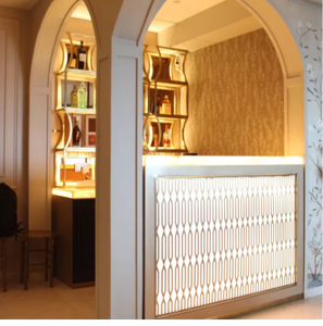 Premium Commercial Bar Set <b>Regal</b> Nook Style LED Illuminated Wooden Frame Eco Friendly Farmhouse Design for Modern Interiors - Product Image 2