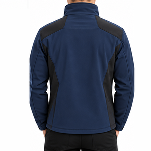 Chaqueta de Forro Polar Impermeable para Hombre con Capucha, Bolsillos con Cremallera, Dobladillo Ajustable, Cuello Alto, Forro de Lino, Logotipo Personalizado, Venta al Por Mayor - Product Image 2