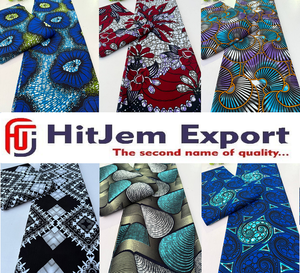 Premium African Wax Print Cotton Fabric for Sewing Fashion Garments and Bulk Orders - Product Image 1