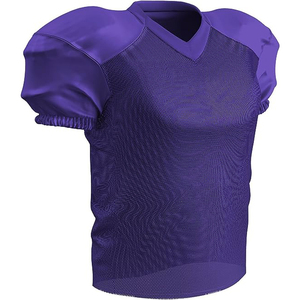 Maillots de football américain personnalisables en gros avec nom d'équipe, respirants, à manches courtes, anti-humidité, uniformes sublimés de qualité supérieure - Product Image 4