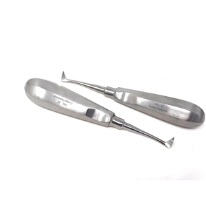 เครื่องมือผ่าตัดทางทันตกรรม สแตนเลสสตีล ที่ยกถอนรากฟัน แบบโค้ง - Product Image 3