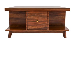 Modern Square Solid Wood <b>Coffee</b> <b>Table</b> with 2 Drawers |Mid-Century Style Wooden Living Room <b>Table</b> |Unique Square <b>Coffee</b> <b>Table</b> - Product Image 4