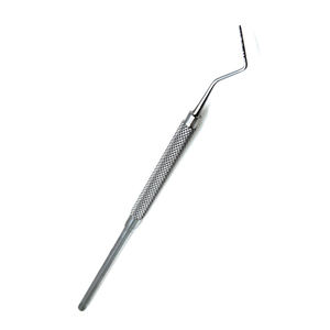 Sonde d'exploration dentaire manuelle en acier inoxydable, à une seule extrémité, avec poignée ergonomique antidérapante, instrument buccal professionnel pour dentiste - Product Image 2