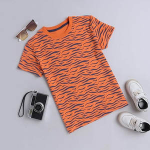 Camiseta de Algodón Estampada para Niños, Informal, de Manga Corta, Suave, Transpirable, para Uso Diario en Verano, con Diseño Gráfico, Cómoda y Ligera - Product Image 3