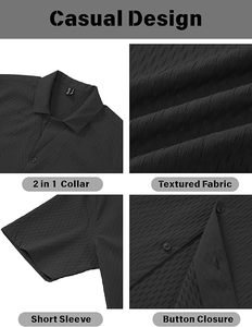 เสื้อเชิ้ตผู้ชาย Aura Textured แบบติดกระดุม แขนสั้น สไตล์คิวบา น้ำหนักเบา ระบายอากาศได้ดี เหมาะสำหรับใส่ไปเที่ยวชายหาดในฤดูร้อน รุ่น 2026 Elite - Product Image 6