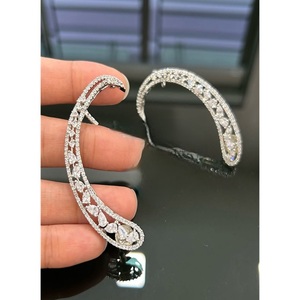 Charming Premium Quality Silver Polish <b>Earrings</b> Modern Wear Party Wedding Function Wear Collection For Women And Girl - Product Image 1