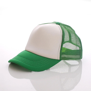 Wholesale Custom Patch Logo 5-Panel Mesh Baseball Cap Classic <b>Plain</b> Terry Truckers Hat for Men Gorras Mens Cotton Trucker - Product Image 1