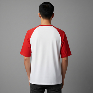 เสื้อยืดคอโอเวอร์ไซส์ทรงหลวม ไหล่ตก ผ้าคอตตอน 100% หนัก 180GSM เป็นมิตรต่อสิ่งแวดล้อม ยับยาก ระบายอากาศได้ดี แห้งเร็ว พิมพ์โลโก้ตามสั่ง - Product Image 3