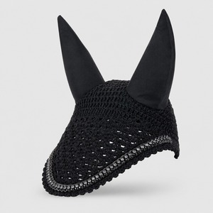 Venta al por mayor de productos ecuestres: Velo antimosquitos para caballo, gorro para orejas, red para orejas, gorro antimosquitos de ganchillo con logotipo personalizado - Product Image 1