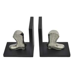 Articles cadeaux : Serre-livres sculptés en forme de botte, organisateur de magazines, journaux et livres, serre-livres en métal robuste, dernière nouveauté, décoration intérieure - Product Image 3