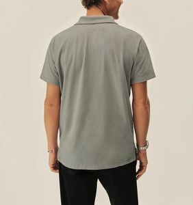 Streetwear personnalisé vintage, 100% coton respirant, coupe ample, manches courtes, haute qualité, pour chemise homme - Product Image 3