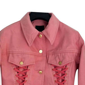 Chaqueta vaquera de mujer con bordado y lentejuelas, manga larga, informal, holgada, corta, 2026 - Product Image 2