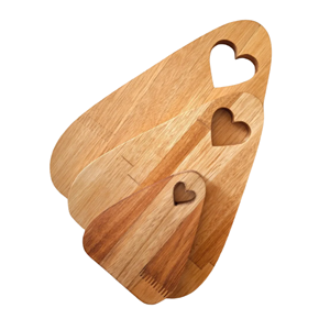 Rustic Acacia Wood Cutting Board, Set Of 3 Chopping Board Unique <b>Shape</b> For Kitchen Use, Home Decor Wholesale From Vietnam - Product Image 2