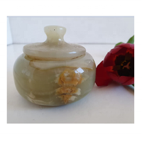 Petite pot à sucre en onyx véritable pour la décoration, de haute qualité, écologique, décoration de Noël pour la maison, couleur personnalisable