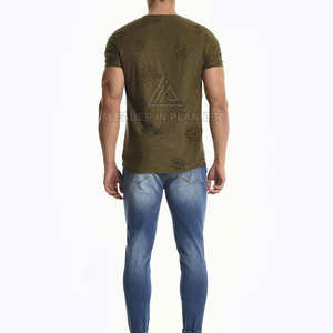 Camiseta al por Mayor para Hombre, 100% Algodón, Diseño Personalizado, Logotipo OEM, Color Personalizado, Diseño Desgastado - Product Image 5