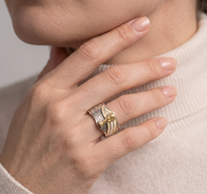 Custom Hip Hop Championship <b>Trophy</b> Ring, Soccer Champions Ring 925 Silver Two Tone 925 Silver Sports Championship Ring - Product Image 6