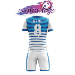Conjunto Deportivo Personalizado para Fútbol, Camiseta de Fútbol Sublimada, Fabricante de Uniformes de Fútbol Personalizados, Manga Corta - Product Image 3