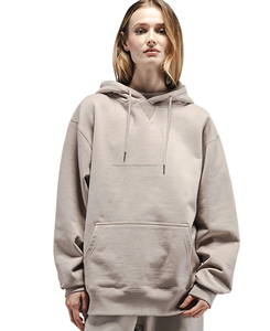 เสื้อฮู้ดดี้คอกลมโอเวอร์ไซส์สำหรับฤดูหนาว น้ำหนัก 370 กรัม พิมพ์ลายปักคุณภาพสูงตามสั่ง ผ้าฝ้ายฟลีซ 100% ระบายอากาศได้ดี - Product Image 3