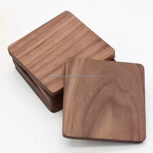 Juego de posavasos de madera Premium, regalo perfecto para la oficina de inauguración de la casa o los amantes del café, hecho de madera natural por ARTISAN CRAFT - Product Image 5
