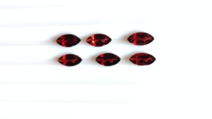 Lot en gros de pierres précieuses naturelles de grenat rouge du Mozambique, taille marquise, facettées, calibrées AAA, de 3x6mm à 5x10mm, pour bijoux - Product Image 3