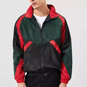 New Style OEM Custom Patch Style Print Winter High Street Stand Windbreaker <b>Running</b> Waterproof Breathable Windproof <b>Jacket</b> <b>Men</b> - Product Image 1