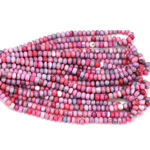 ลูกปัดโอปอลสีม่วงชมพูเข้มสวยงาม รูปทรงกลมเรียบ ขนาด 7-9 มม. ลูกปัดพลอยโอปอลสีม่วงชมพูเรียบ สำหรับงานประดิษฐ์เครื่องประดับ - Product Image 2