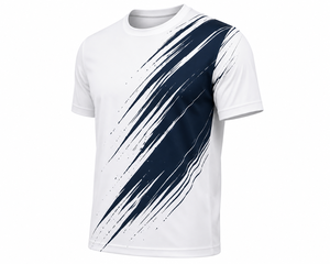 เสื้อยืดคอกลมแขนสั้นผ้าฝ้ายพรีเมียมทรงปกติ พิมพ์ลายแบบซับลิเมชั่น แห้งเร็ว สำหรับผู้ชายและผู้หญิง รับผลิตแบบ OEM ODM แบรนด์ส่วนตัว ขายส่ง - Product Image 3
