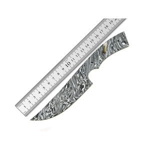 ใบมีดเหล็กดามัสกัสทำมือแบบกำหนดเองของ Burraq สำหรับทำมีดอเนกประสงค์ลายหยดน้ำ ของขวัญที่สมบูรณ์แบบสำหรับใช้งานกลางแจ้ง - Product Image 5