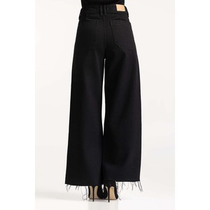 Women's Cute Solid Comfortable Slimming Wide Leg Cotton Denim Pants Breathable <b>Waterproof</b> Quick Dry Washable Elastic Streetwear - Product Image 6