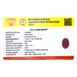 Certified Natural African Ruby 4.2 Carat Wholesale Gemstone - Product Image 4
