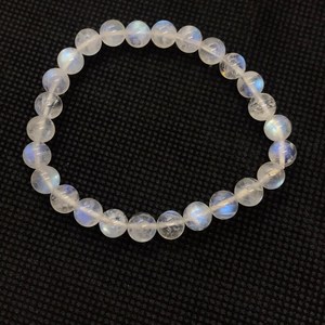 Rainbow Moonstone & <b>Lapis</b> <b>Lazuli</b> Silver Charm Bracelet Luxury Jewelry for Women Anniversary Gift Wholesale Available - Product Image 3