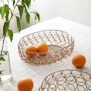 Enhance Your Home Modern Metal <b>Wire</b> <b>Basket</b> 36x28x10 Cm Handmade Decorative Serving Bowl for Fruit and Snacks - Product Image 5
