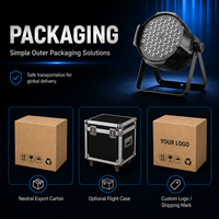 Projecteur LED PAR 54x3W RGB 3-en-1 DMX512 pour scène, DJ, discothèque et éclairage de fête