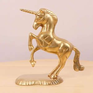 Figura de Caballo de Latón Antiguo Kartique, Estatua de Animal Tradicional para Decoración del Hogar y Regalo, Personalizable - Product Image 5