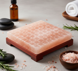 แผ่นดีท็อกซ์เท้ารูปสี่เหลี่ยมผืนผ้าจากเกลือหิมาลัย ขนาด 12x8 นิ้ว สำหรับสปาเพื่อสุขภาพและความผ่อนคลายที่บ้าน - Product Image 3