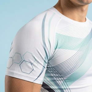 Men Half Sleeve O-Neck Compression Fitted Sporty Casual Wear Breathable Solid Jersey Top - Product Image 4
