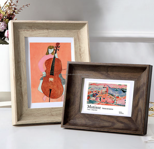 Nuevo Marco de Fotos de Madera con Doble Cristal, Decoración Natural para el Hogar, Hierro - Product Image 4