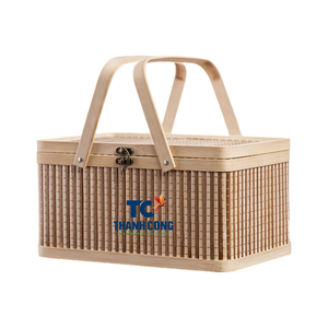 CESTA DE BAMBÚ más vendida con cestas de bambú personalizables para regalos del fabricante de Vietnam al mejor precio - Product Image 1